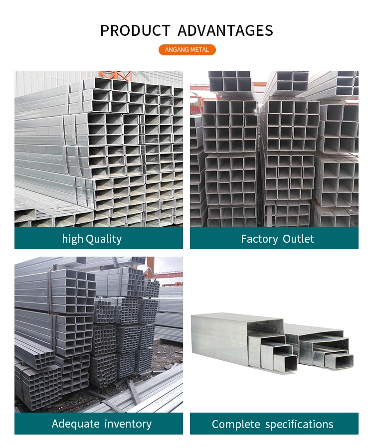 Galvanized Steel Pipe Tube/ERW Pipe/Hollow Section/Gi Hollow Section/PPGI/Gi/Cold Rolled/Hot Rolled/Roofing Steel Coil/Sheet Chinese Supplier