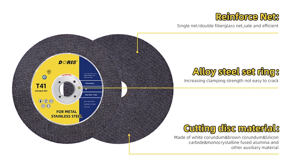 Hot Sale 150X1.2/1X22 mm T41 Super Thin Cutting Disc Grinding Wheel