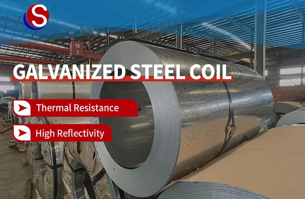 Building Material CGCC/Sgch/G350/G450/G550/Dx51d/Dx52D/Dx53D Cold Rolled Galvanized Steel Gi Coil with Regular Spangle