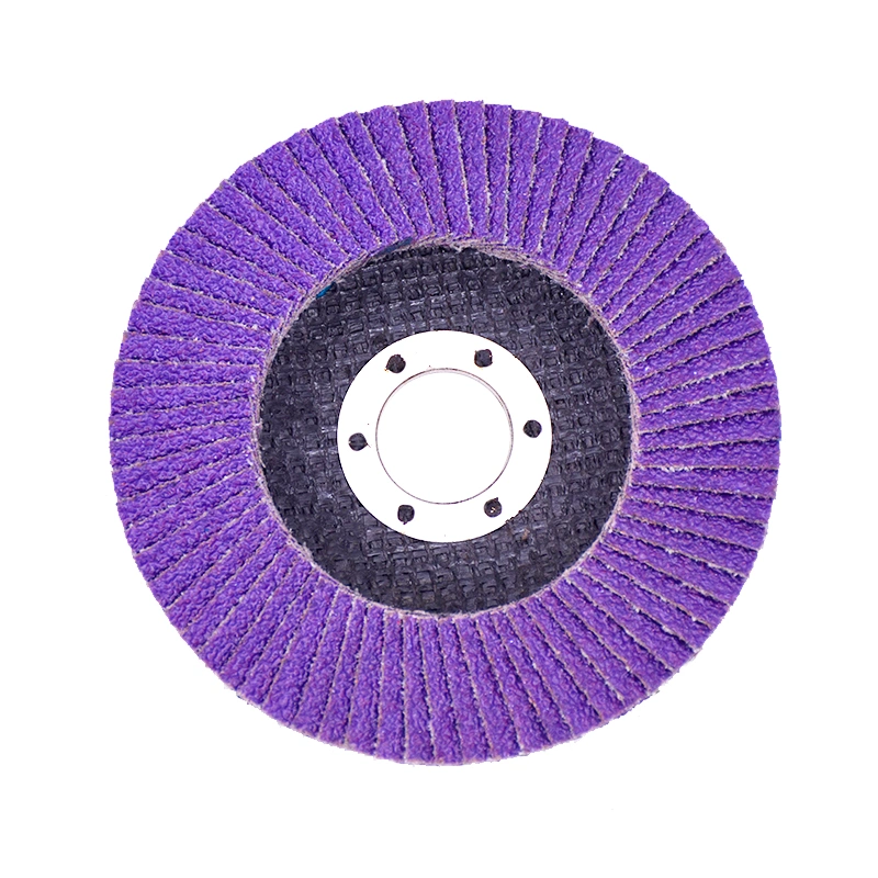 5&quot; 80# Imported Purple Ceramic Flap Disc with Good Heat Dissipation for Angle Grinder