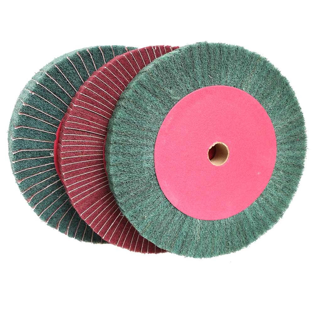 Nylon Polishing Wheel Wire Drawing Wheel Non Woven Wheel for Stainless Steel Polishing